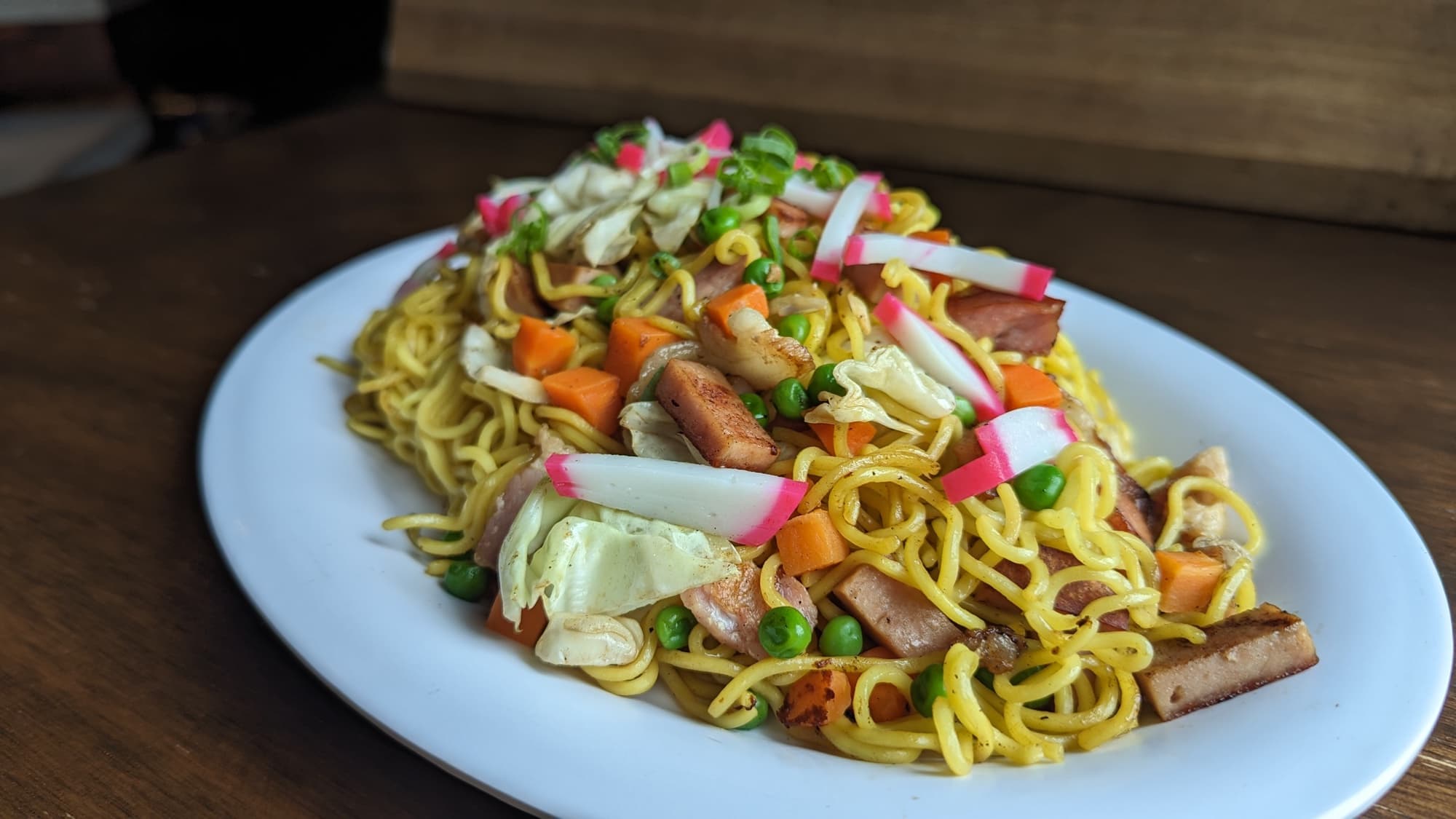 Beer Lab — The HALL at Pearlridge — yakisoba noodles spam plate