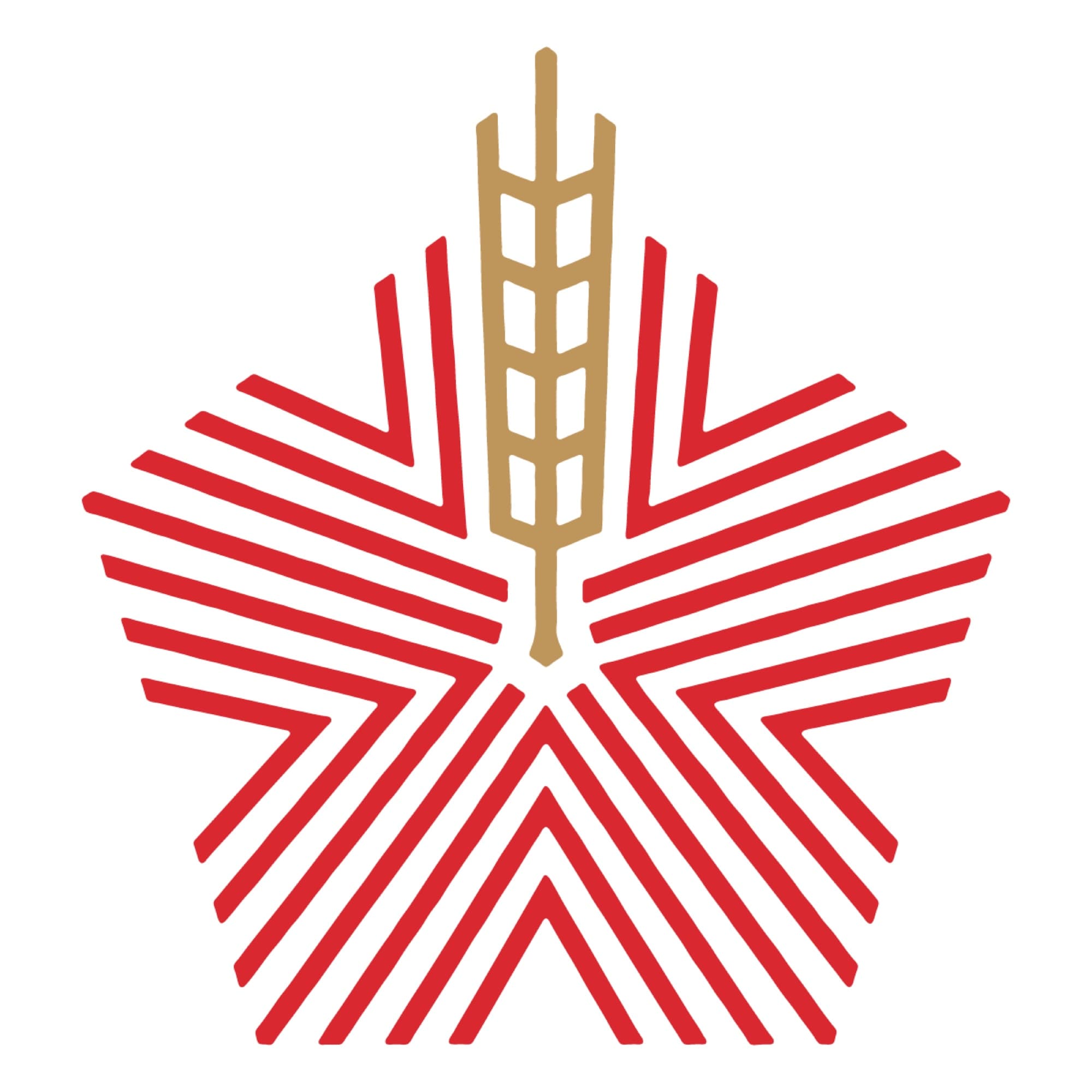 Hana Koa Brewing Co. — red star wheat stalk logo