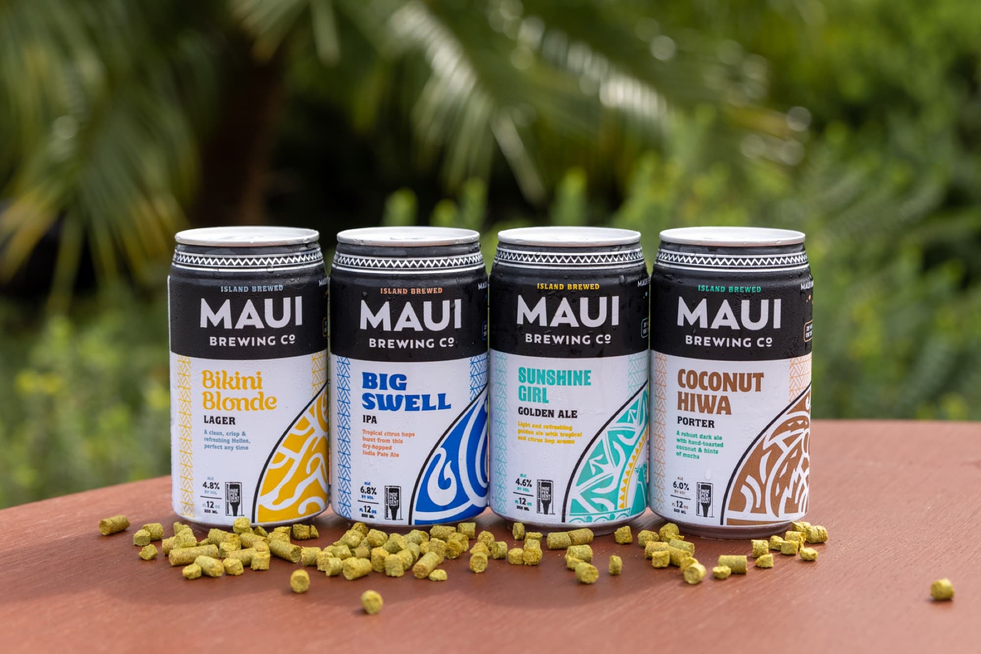 Maui Brewing Company — four core cans hop pellets
