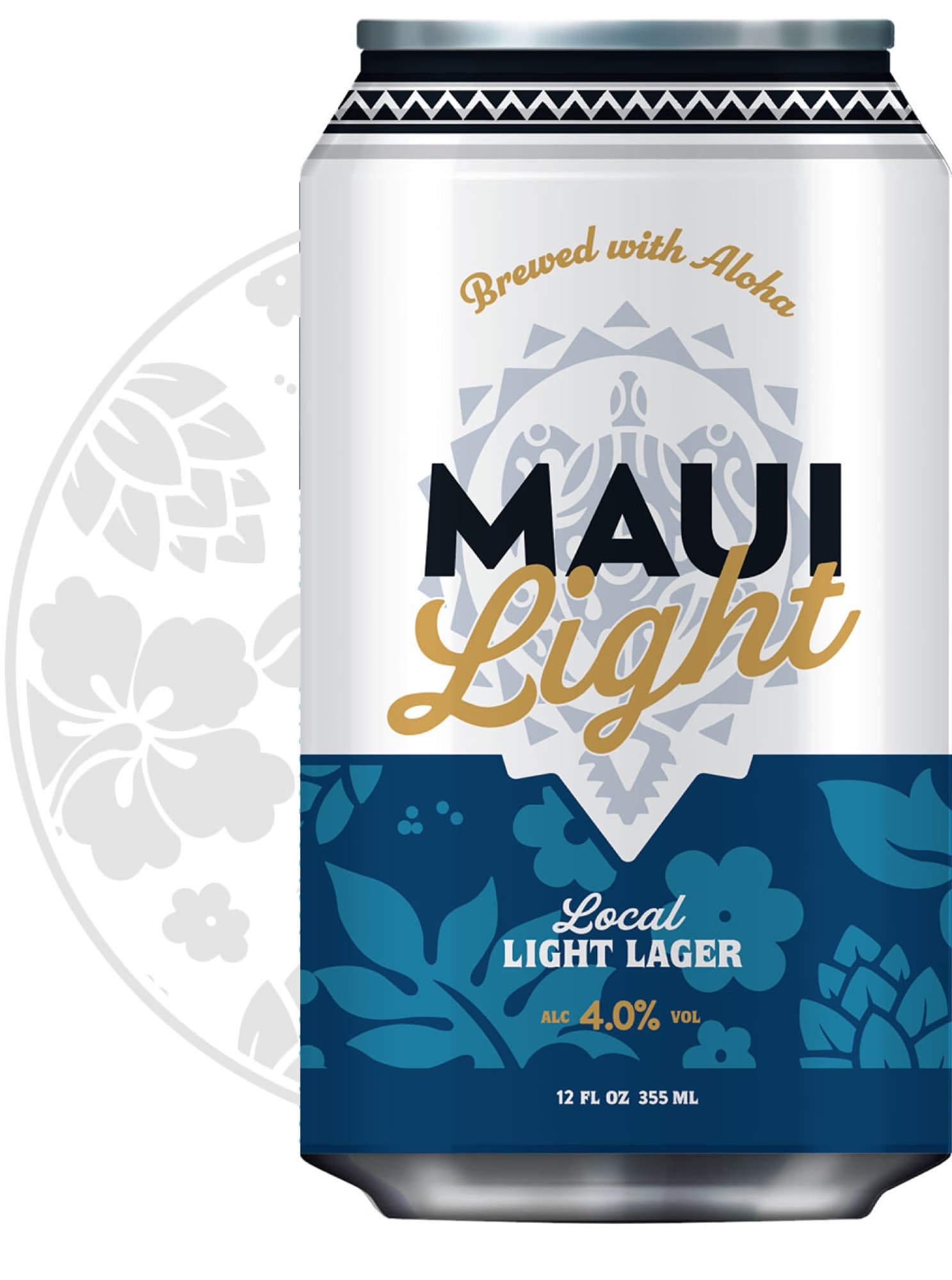 Maui Brewing Company — light lager can blue white