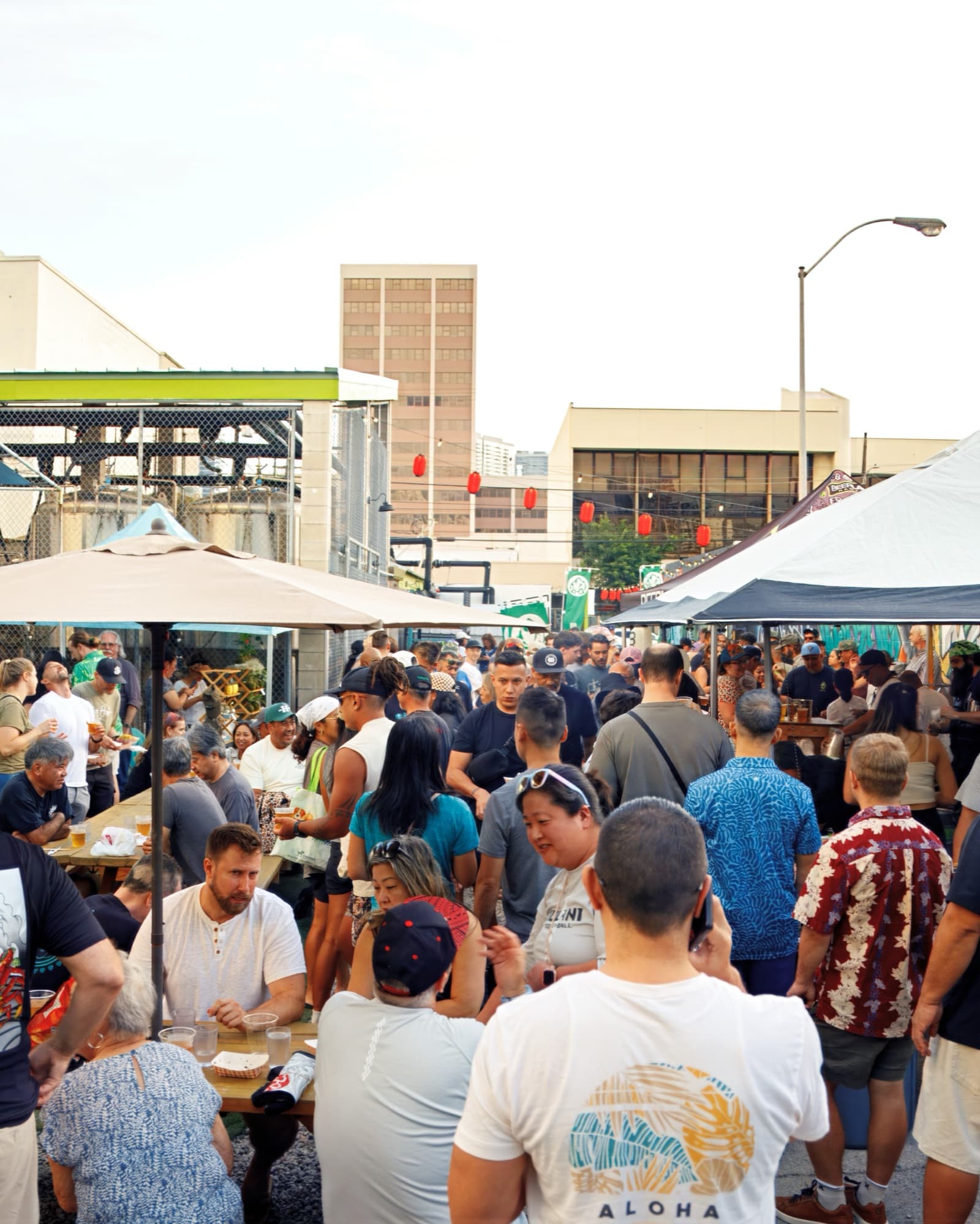 Beer Lab HI — outdoor patio crowd event