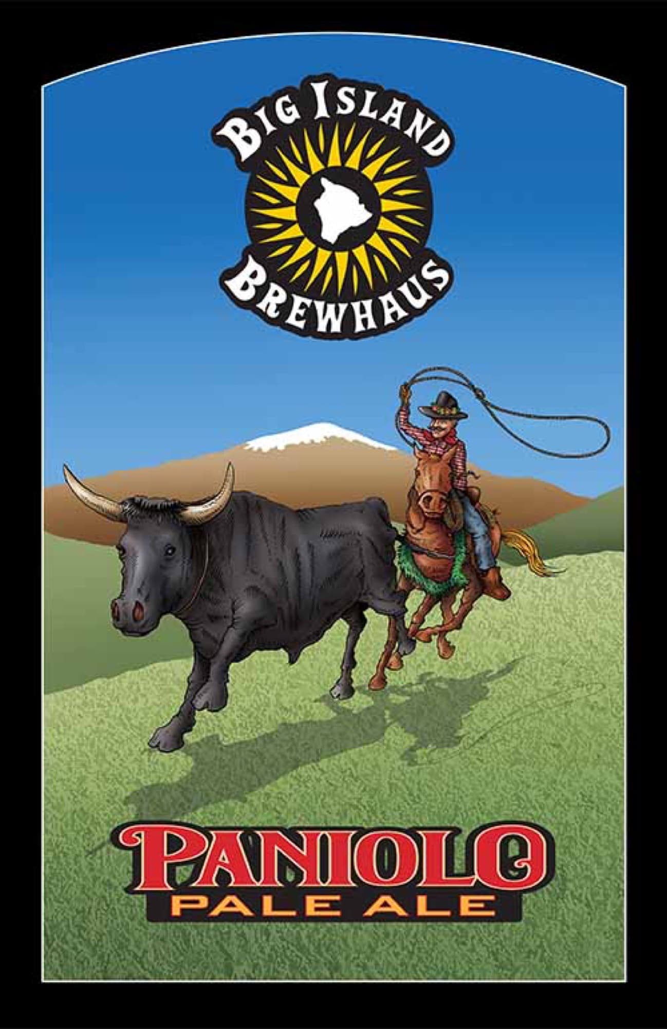 Big Island Brewhaus — paniolo pale ale label