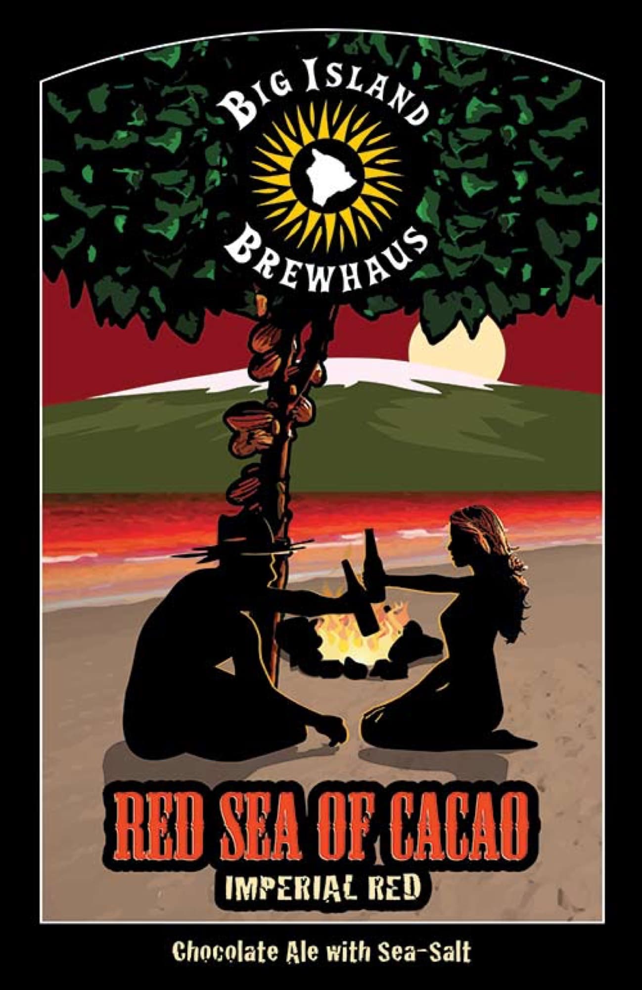 Big Island Brewhaus — red sea cacao imperial red poster