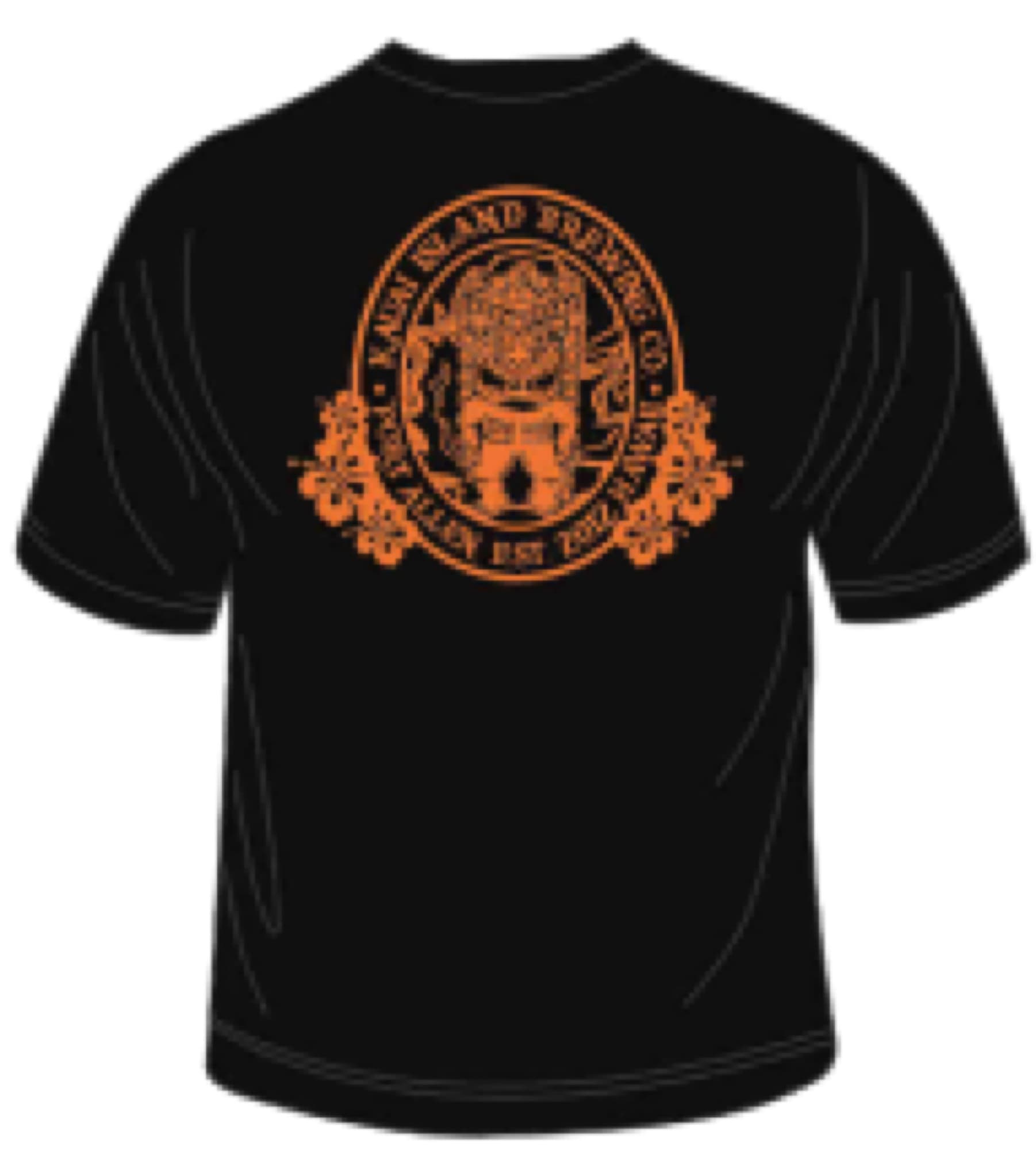 Kauai Island Brewing Company — black tee tiki logo