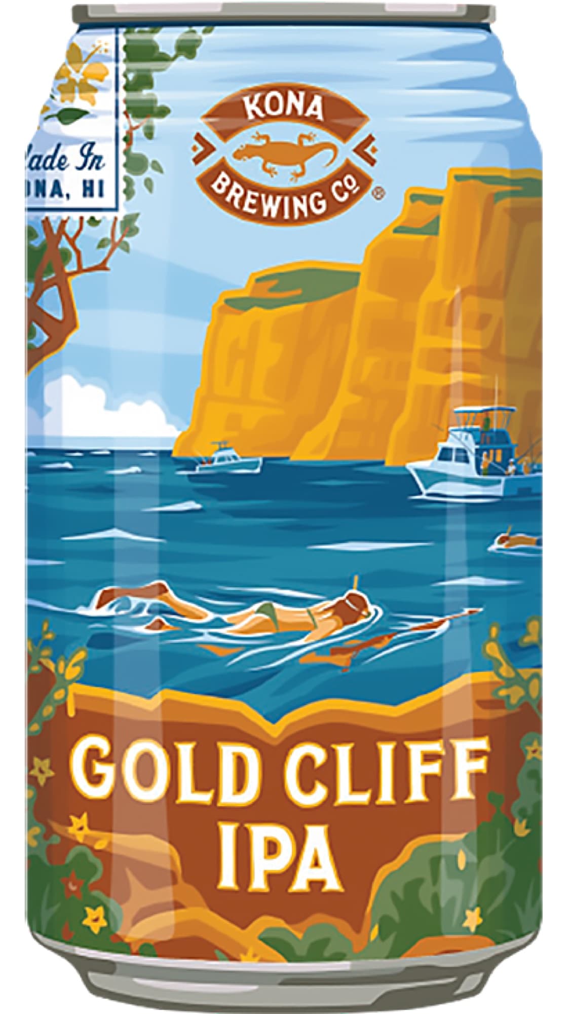Kona Brewing Co. — gold cliff ipa can