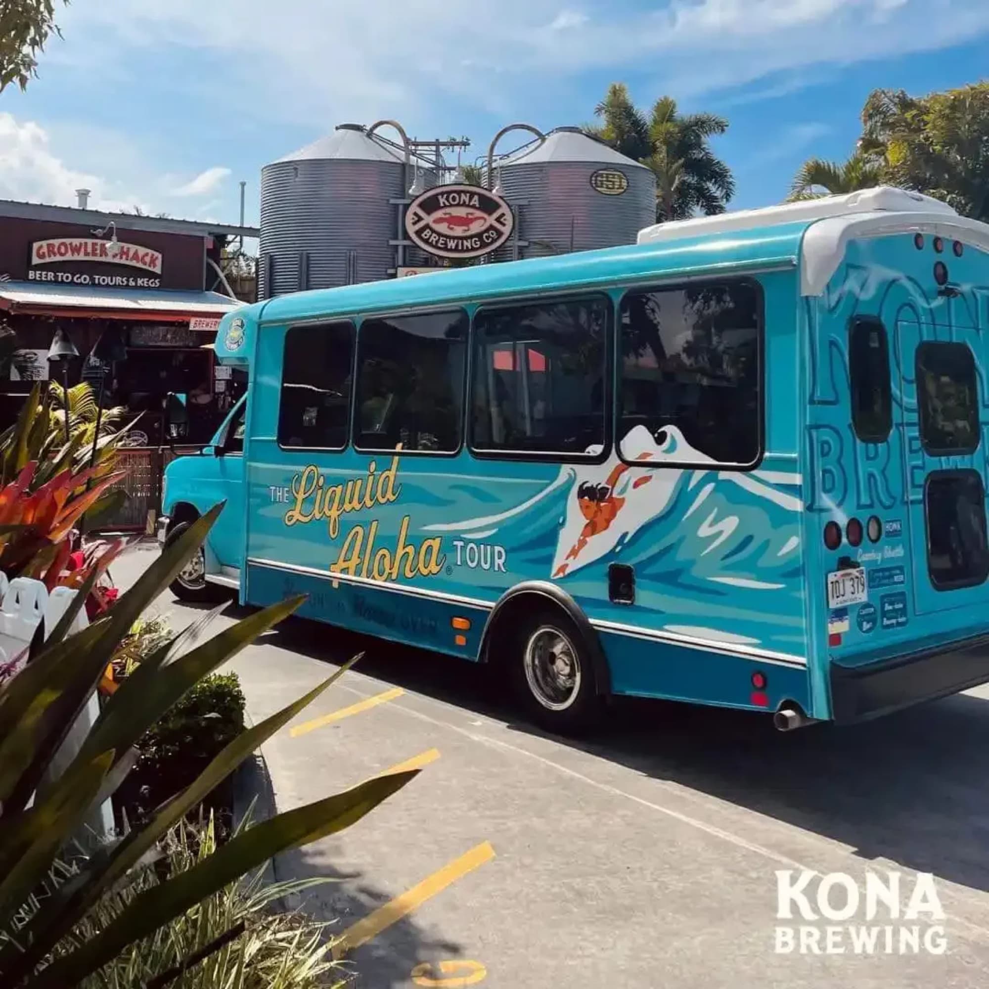 Kona Brewery — liquid aloha tour shuttle