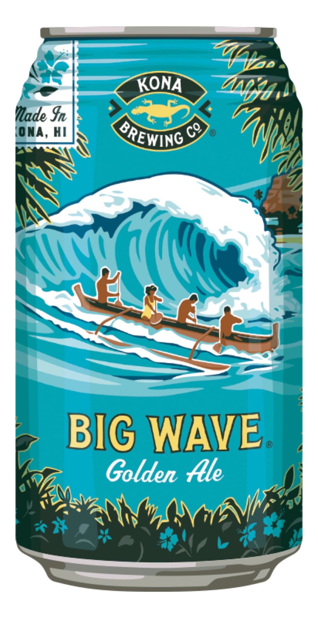 Kona Brewing Hawaiʻi Kai Pub — big wave golden ale can