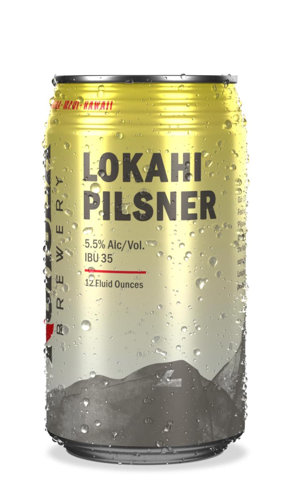 LBC Wailea Craft Kitchen — lokahi pilsner can condensation