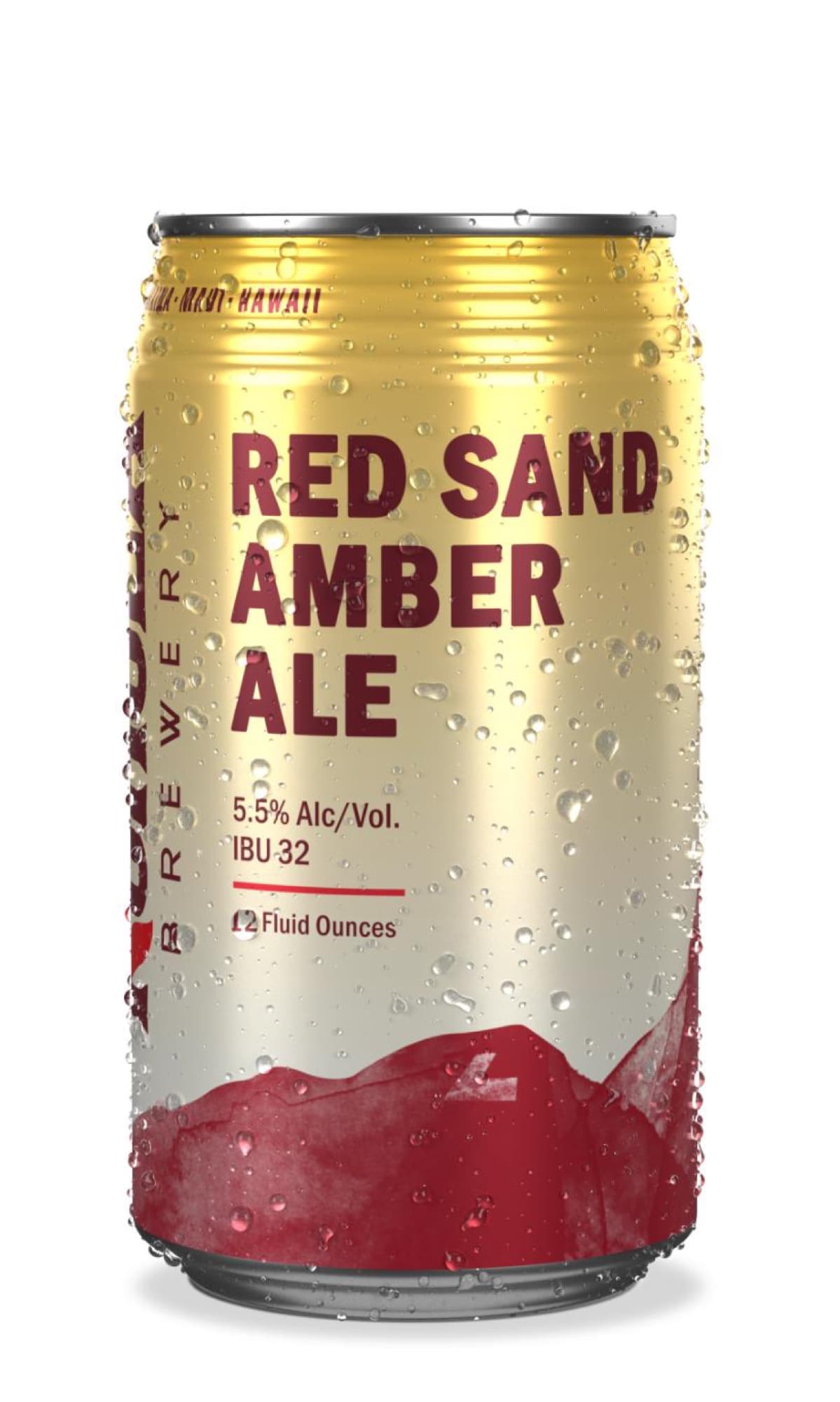 LBC Wailea Craft Kitchen — red sand amber ale can