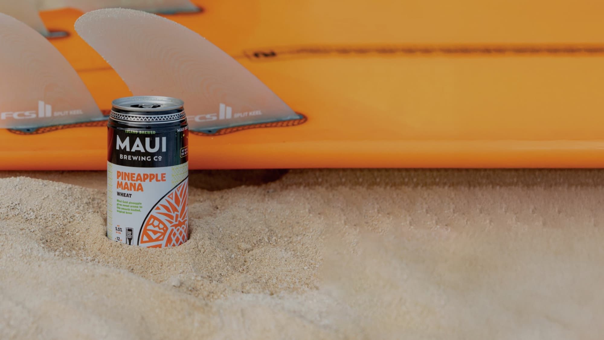 Maui Brewing — Kaʻanapali — pineapple mana wheat can sand 2