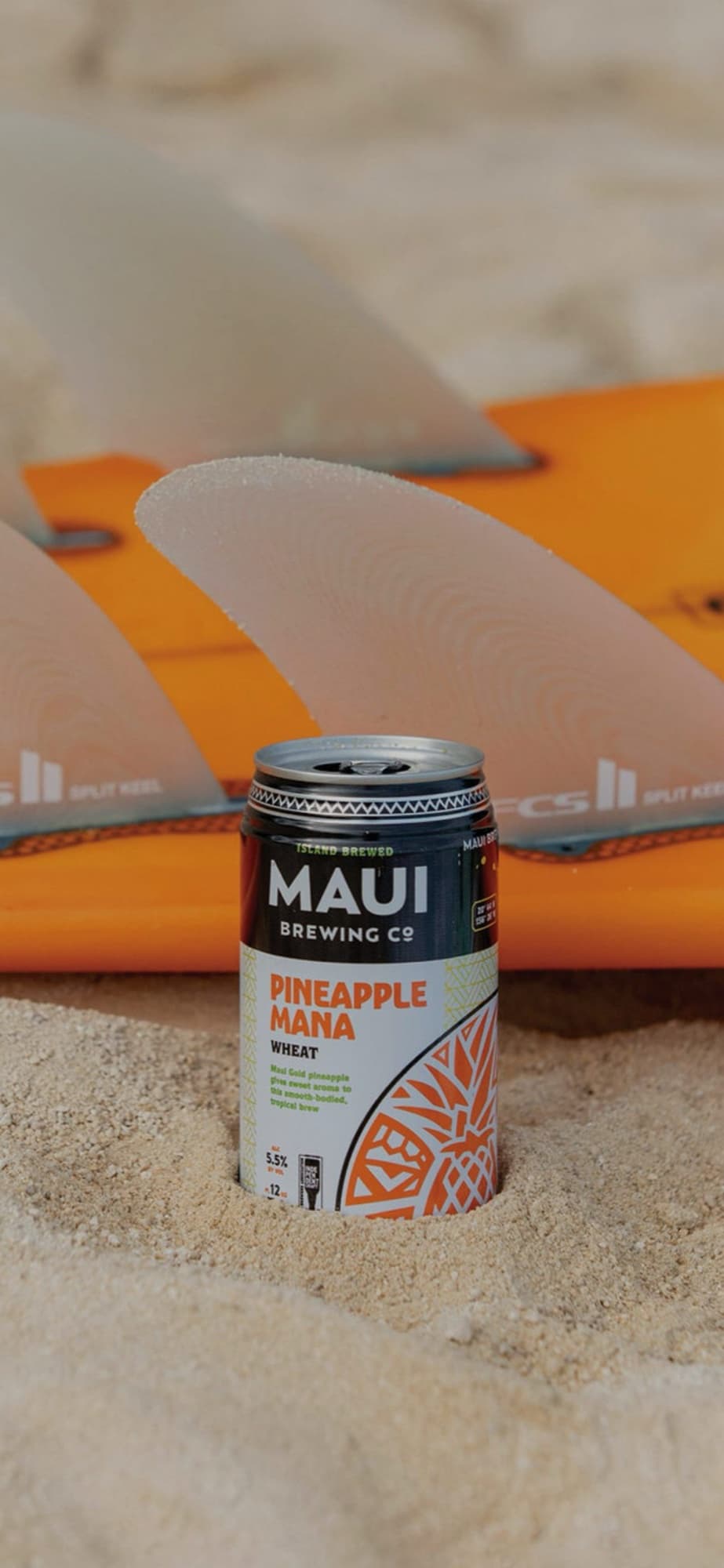 Maui Brewing — Kaʻanapali — pineapple mana wheat can sand