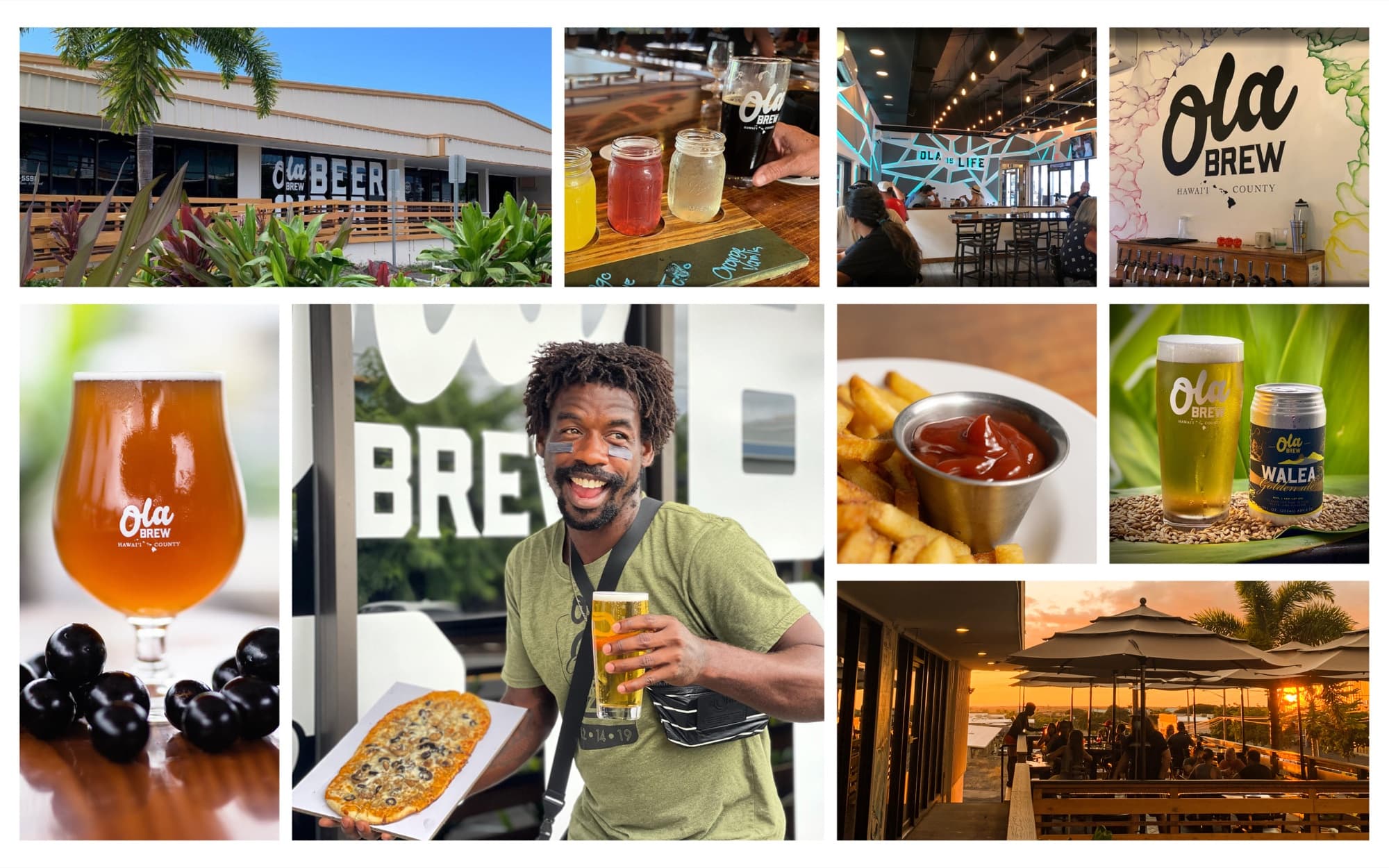 Ola Brew Co. — brewery photo collage grid
