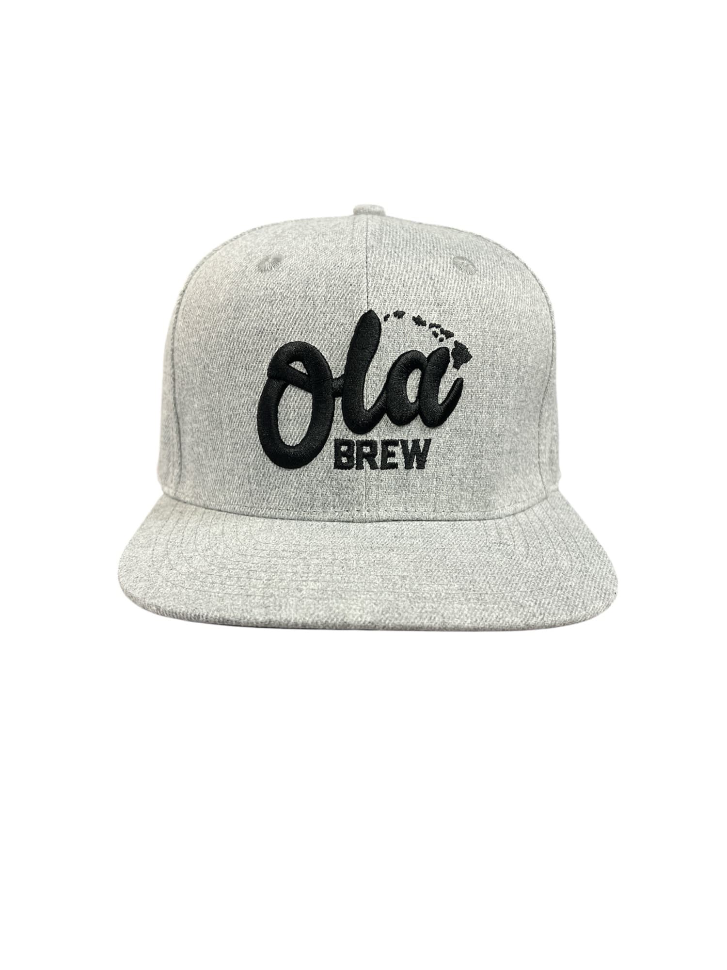 Ola Brew Co. — gray snapback hat logo